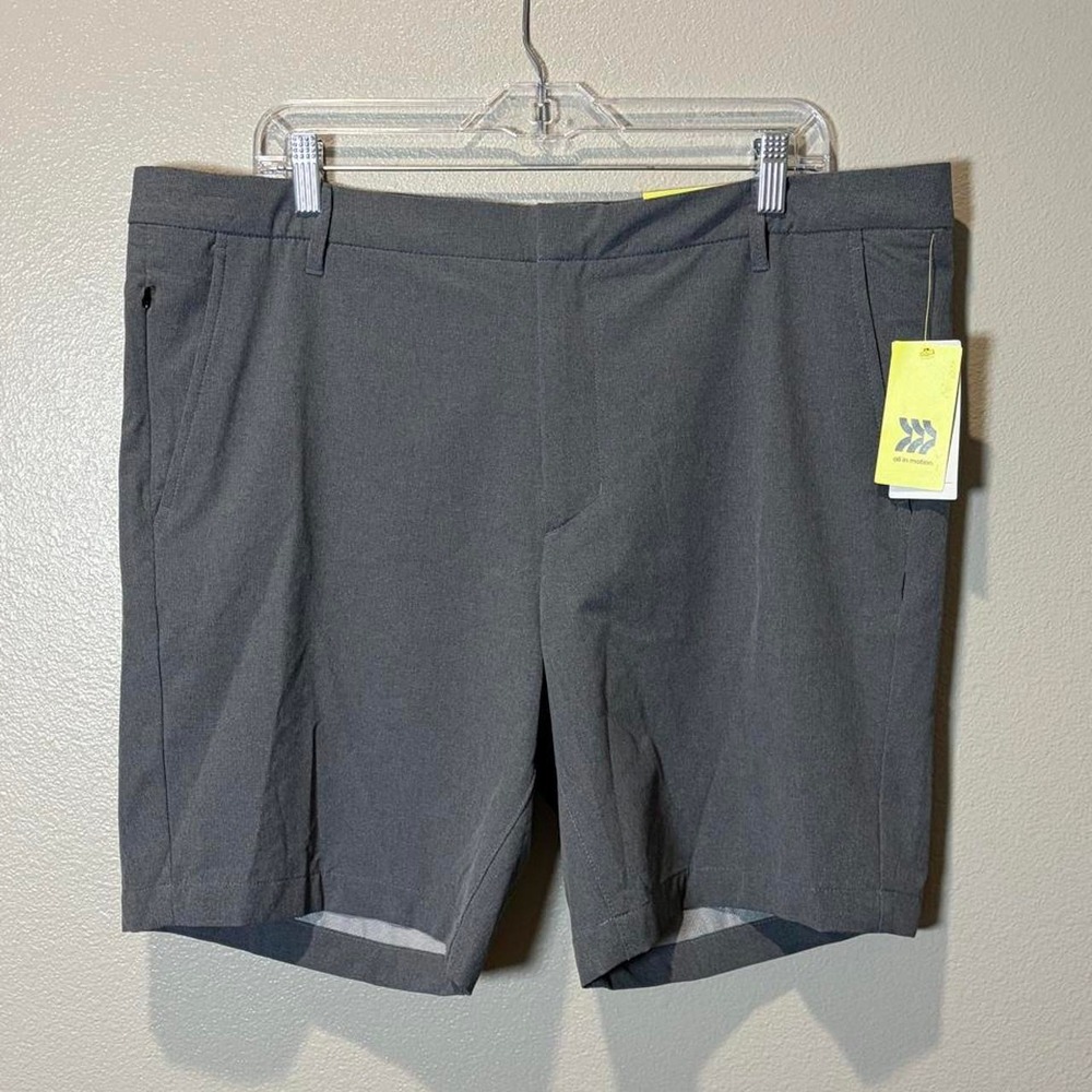All In Motion Mens 8 Inch Golf Shorts Grey 40 Moisture Wicking UPF 50+ 6WE7X